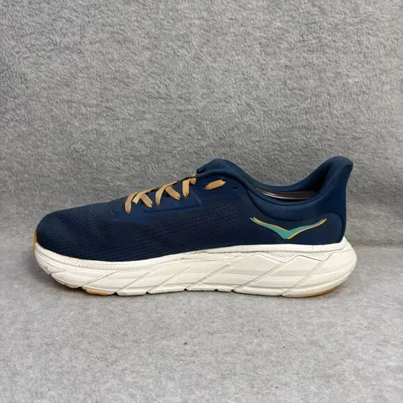 Hoka Arahi 7 Men's Running Shoes Navy Teal Orange Lace Up Athletic Sneakers 12D - Picture 7 of 10